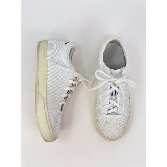 Rothys Womens Shoes White The Lace Up Low Top Sneakers Comfort Classic US 7 - Picture 7 of 10